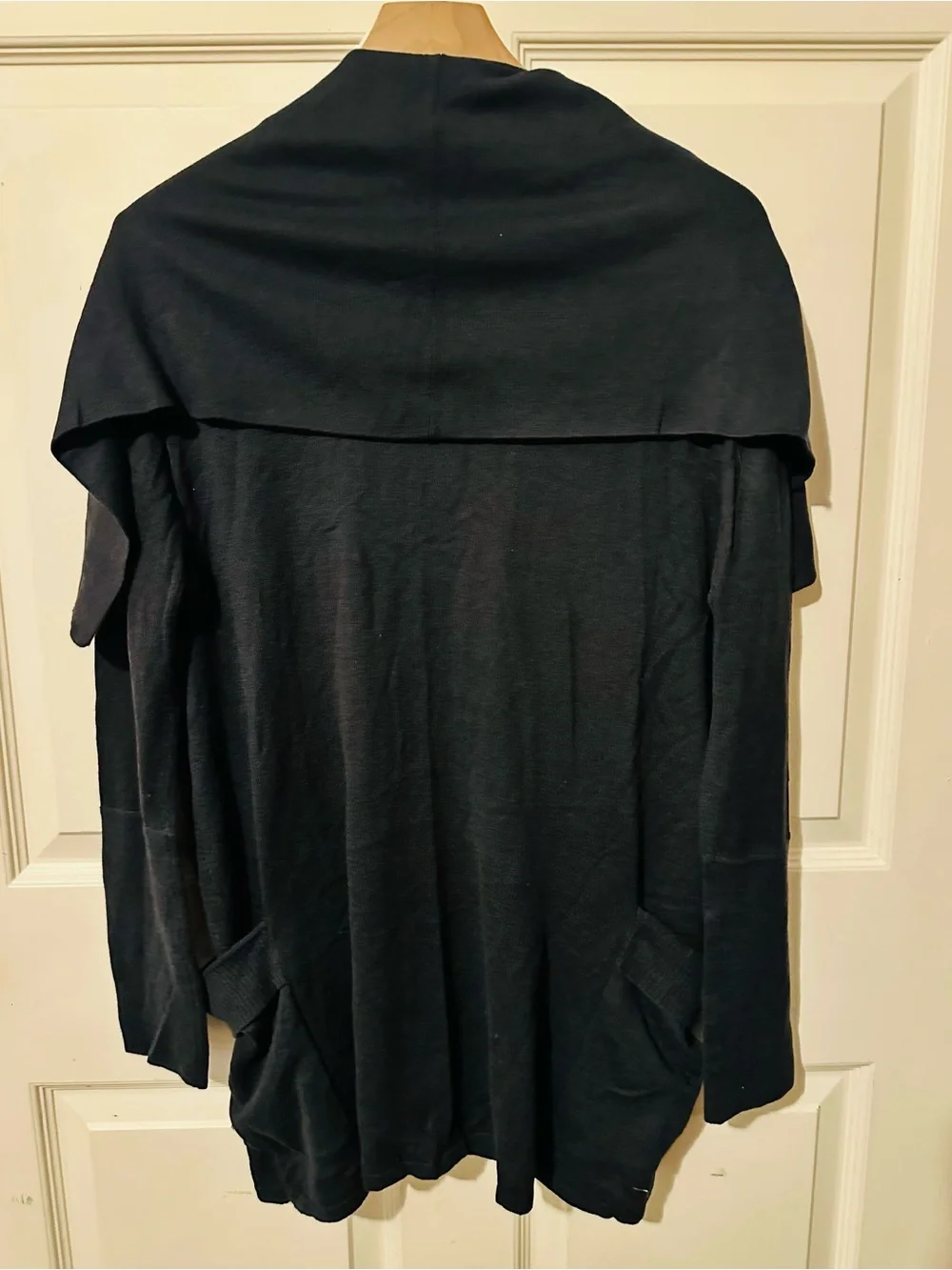 Tulle | Cardigan | Black Button-Front Shawl-Collar Cardigan Sweater